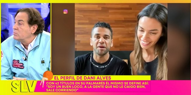 Chupe Estrada cono Dani Alves y Joana Sanz Telecinco