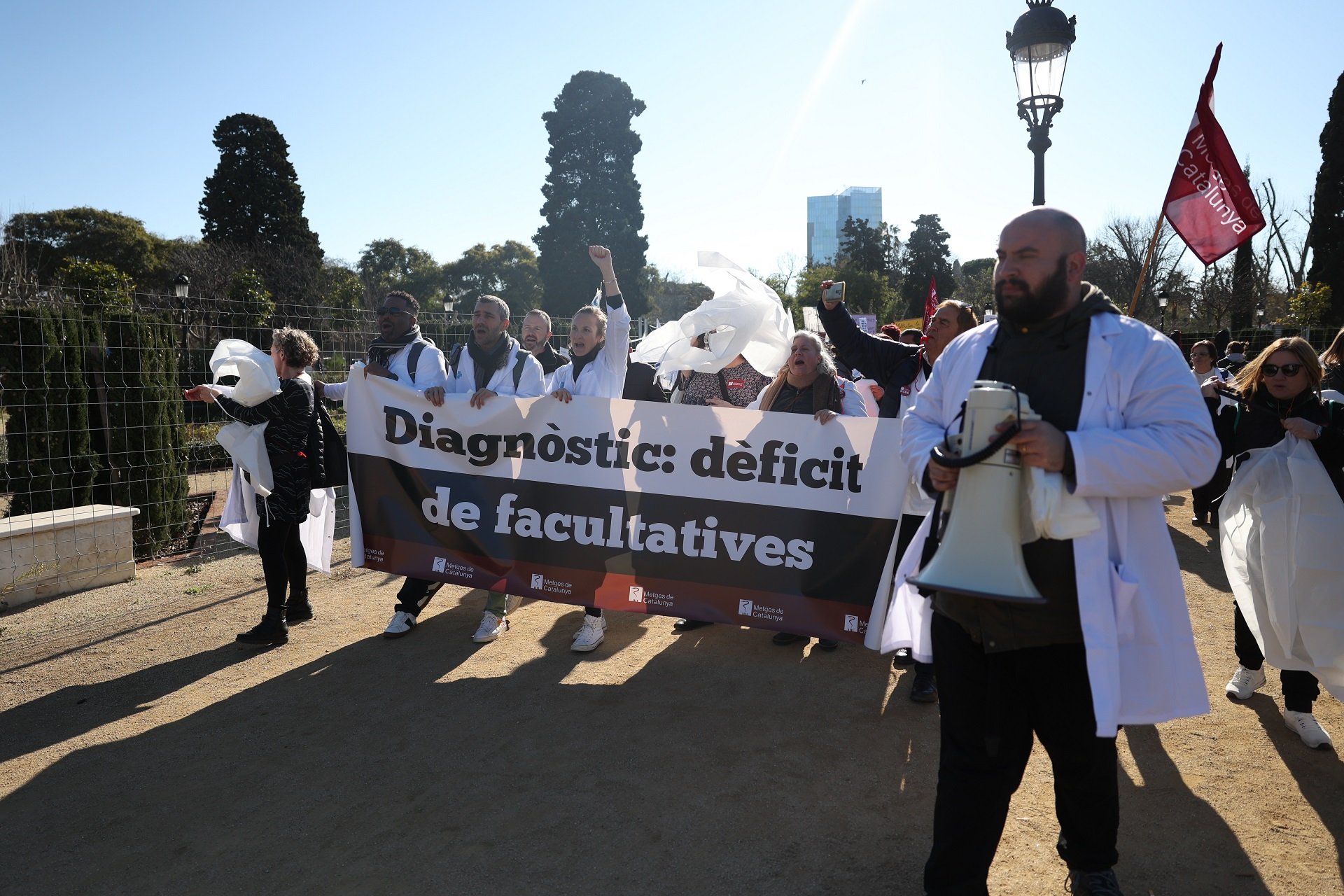 manifestacio médicos parque de la ciudadela