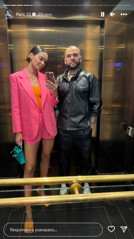 Dani Alves y Joana Sanz en París @joanasanz