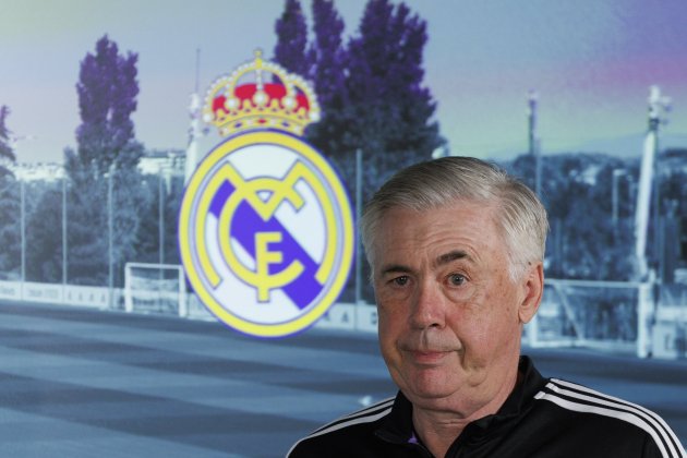 Carlo Ancelotti escut Reial Madrid / Foto: EFE