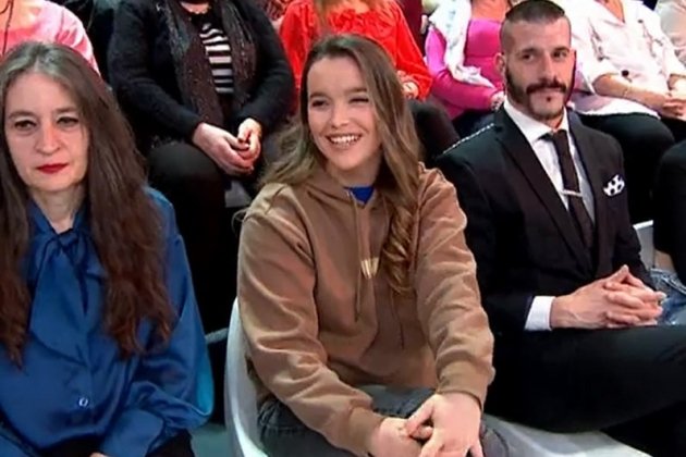 Paula Quílez entre el públic d'Antena 3