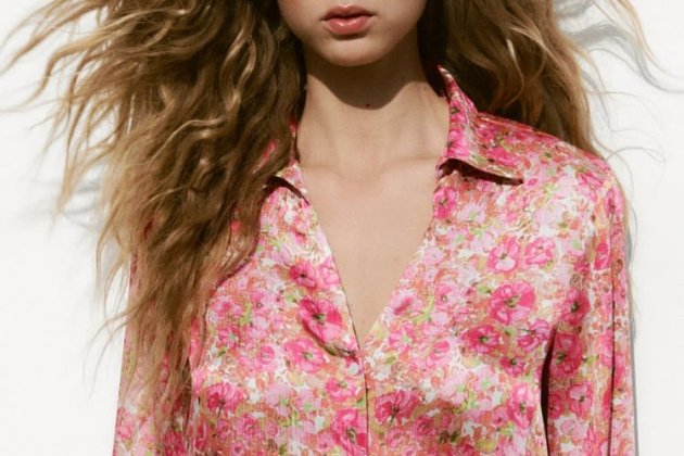 Camisa con estampado floral