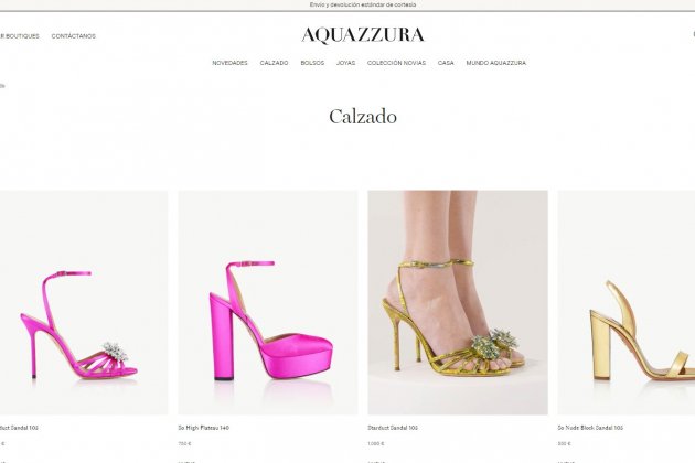 Aquazzurra zapatos web