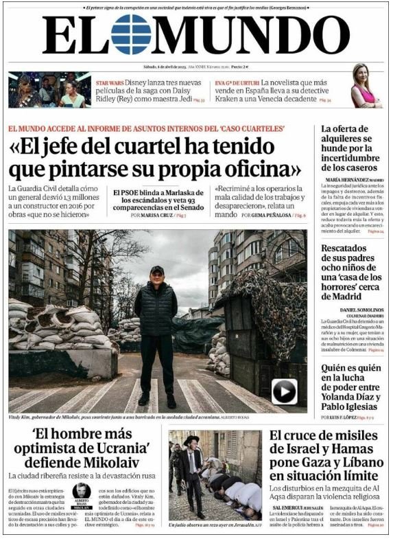 el mundo dissabte 8 abril