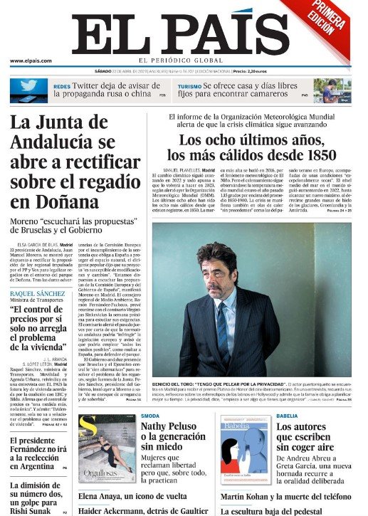 Portada El País