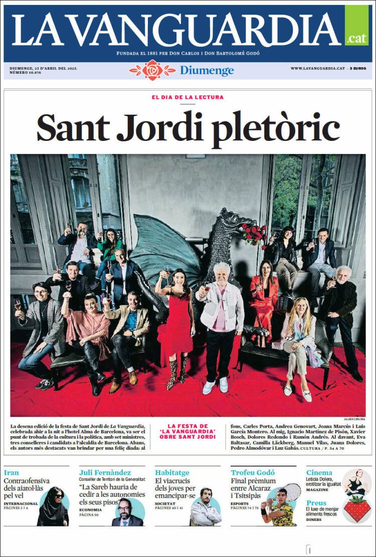 portada la vanguardia 23/4/23