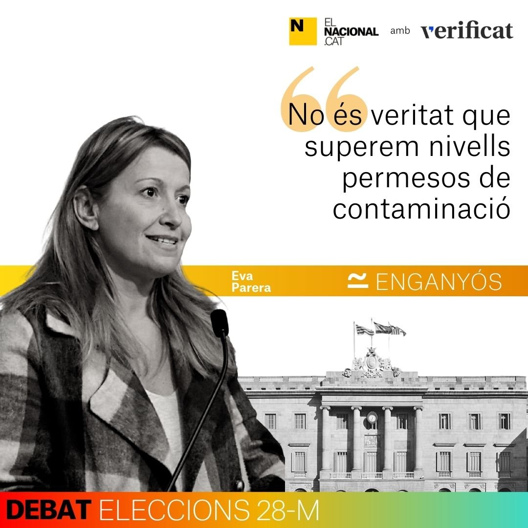 eva parera contaminacio debate barcelona 2023 verificado