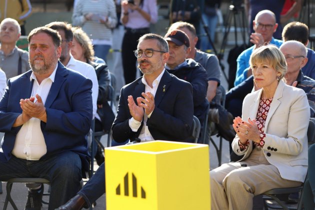 Oriol Junqueras Gabriel Fernandez Carme Forcadell ERC Sabadell / Miquel Muñoz