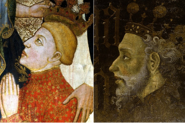 Fernando I de Catalunya Aragón y Alfonso V de Catalunya Aragón. Font Museo del Prado y Museu Nacional d'Art de Catalunya