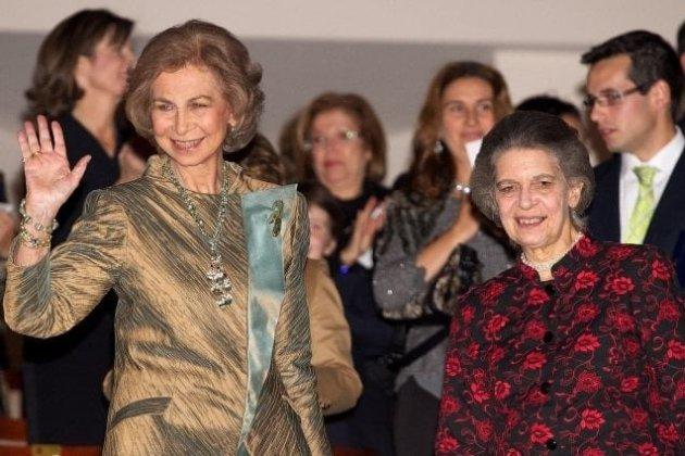 La reina Sofía y su hermana Irene de Grecia