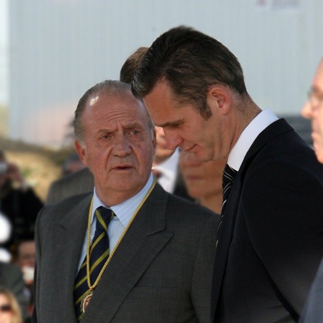 Juan Carlos I e Iñaki Urdangarin