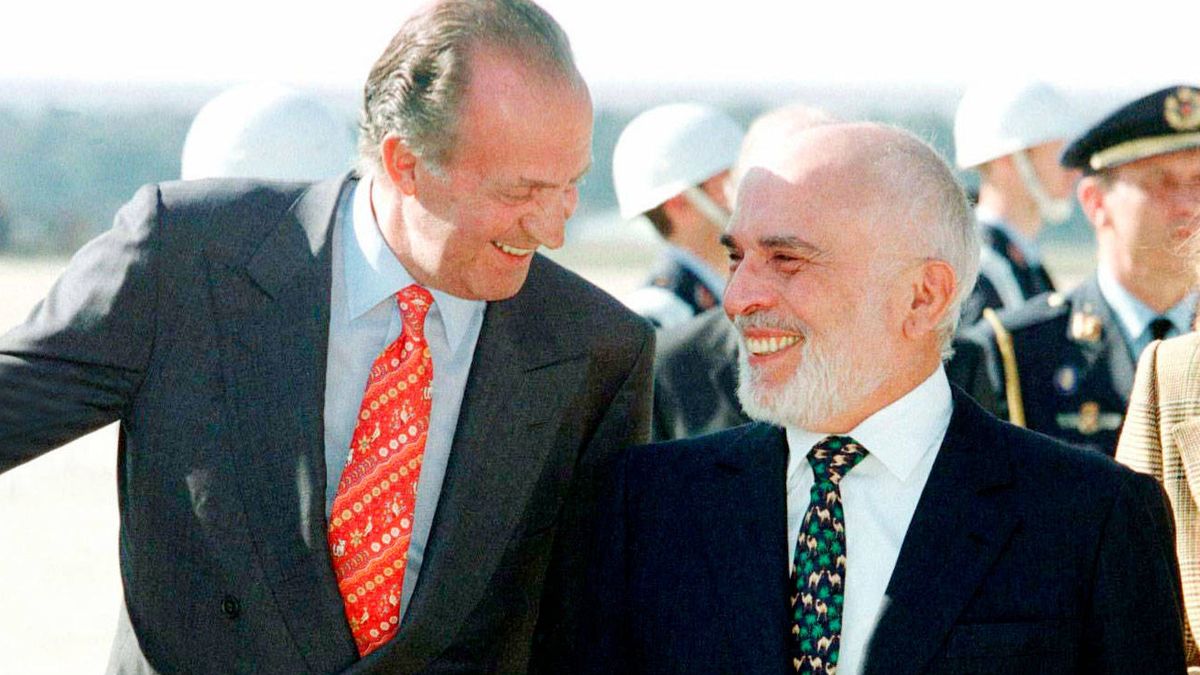 Juan Carlos y Hussein de Jordania