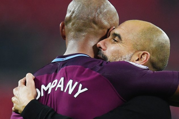 Pep Guardiola Vincent Kompany City EFE Pep Guardiola Vincent Kompany City EFE