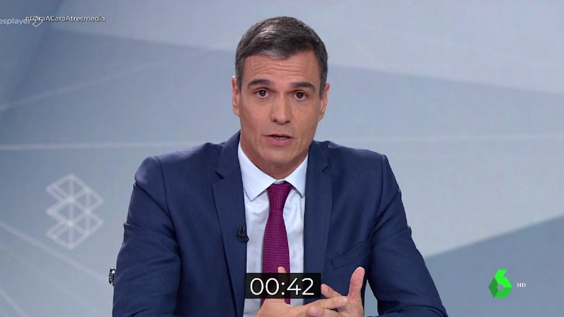 Minut d'or de Pedro Sánchez | VÍDEO: Així demana el vot al debat electoral amb Feijóo