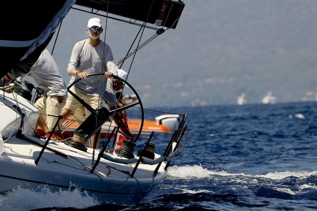 Felipe de regata en Palma / EFE