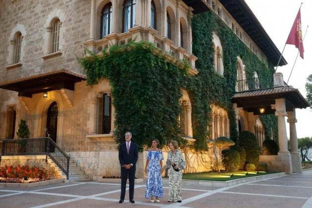 Felipe Letizia Sofía recepción palacio Marivent 2023 casa reial3