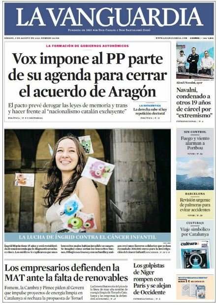 la vanguardia 5 agost