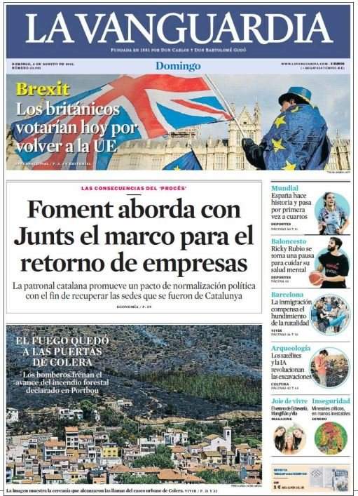 la vanguardia 6 agost