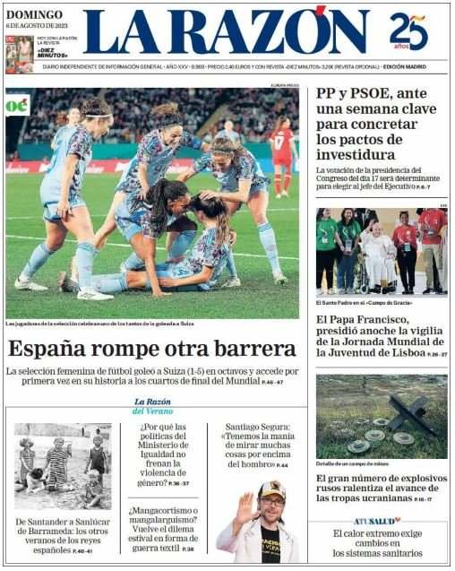 la razon 6 agosto