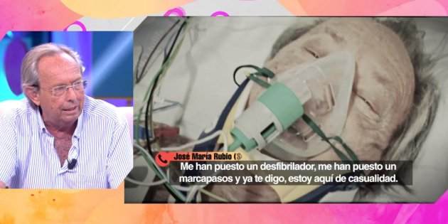 Rubio con paro cardiaco en la ambulancia, Telecinco