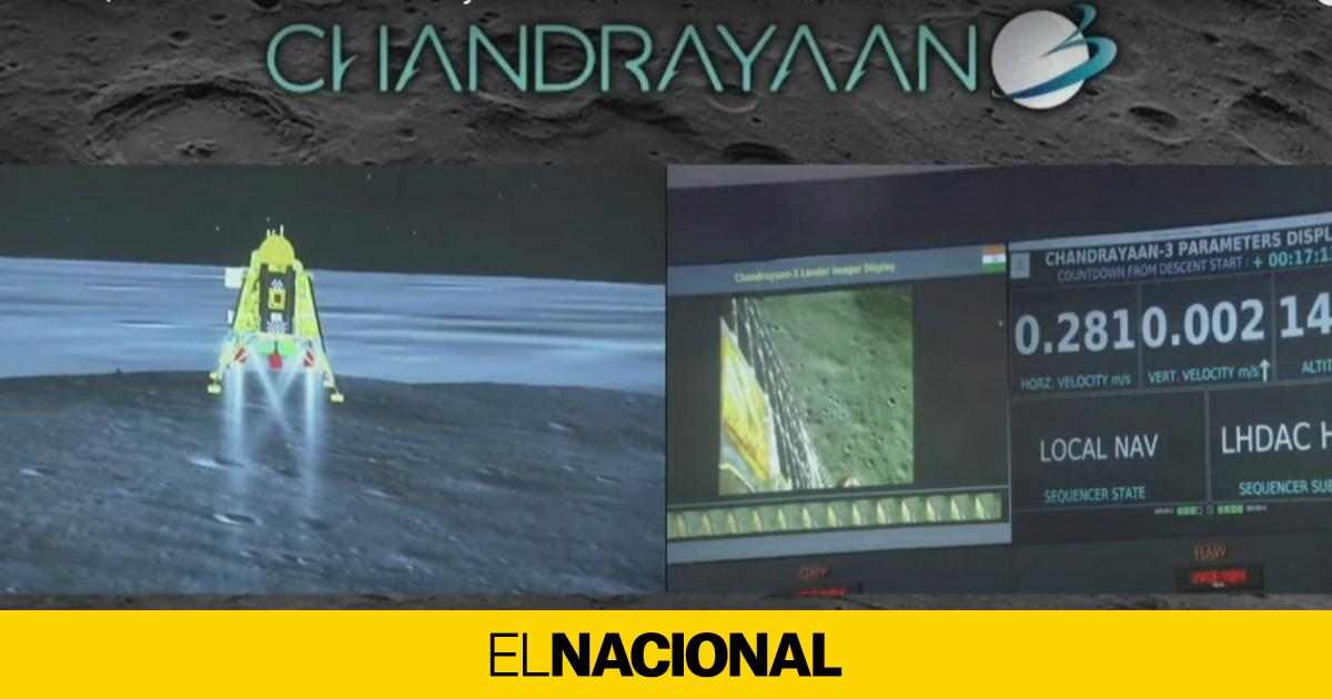 La India Hace Historia Y Consigue Llegar Al Polo Sur De La Luna Tras El ...