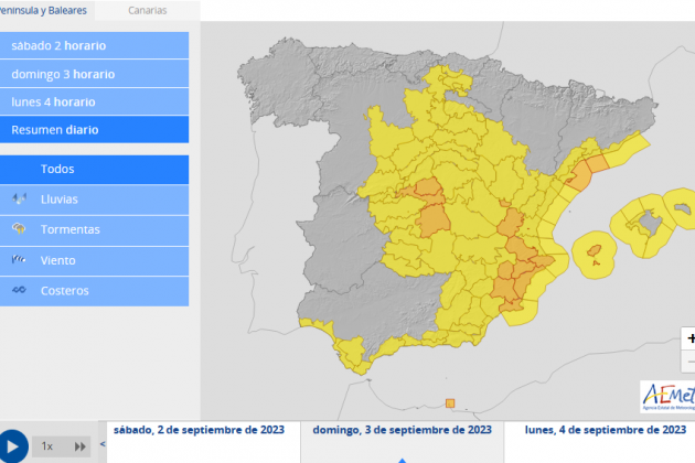 aemet dana diumenge 2 setembre