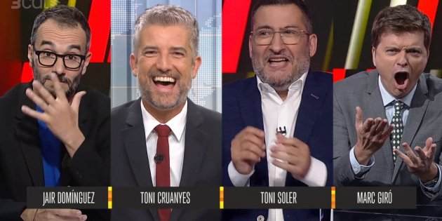 Toni Cruanyes canas Soler Dominguez Giró TV3