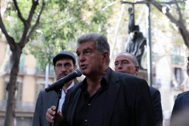 Rafael Casanova Ofrena Floral festividad nacional catalunya 2023 fc barcelona joan laporta / Foto: Carlos Baglietto