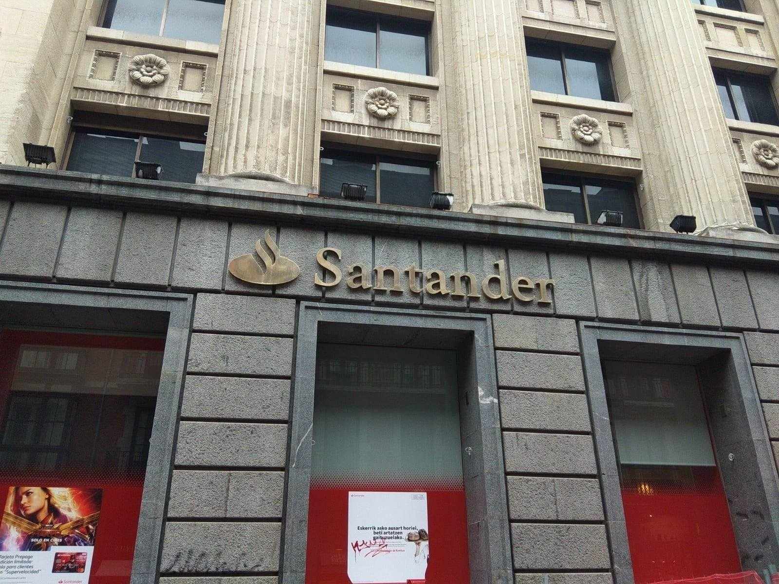 Una oficina de Banco Santander