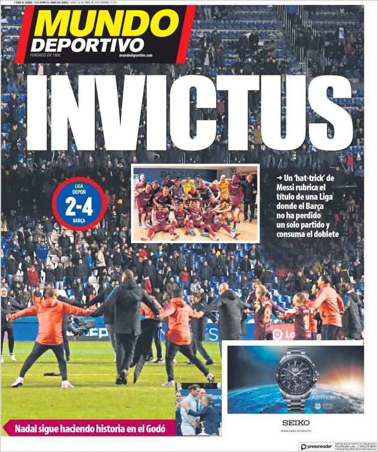 Mundo Deportivo Llevada|Traída 30 04 2018