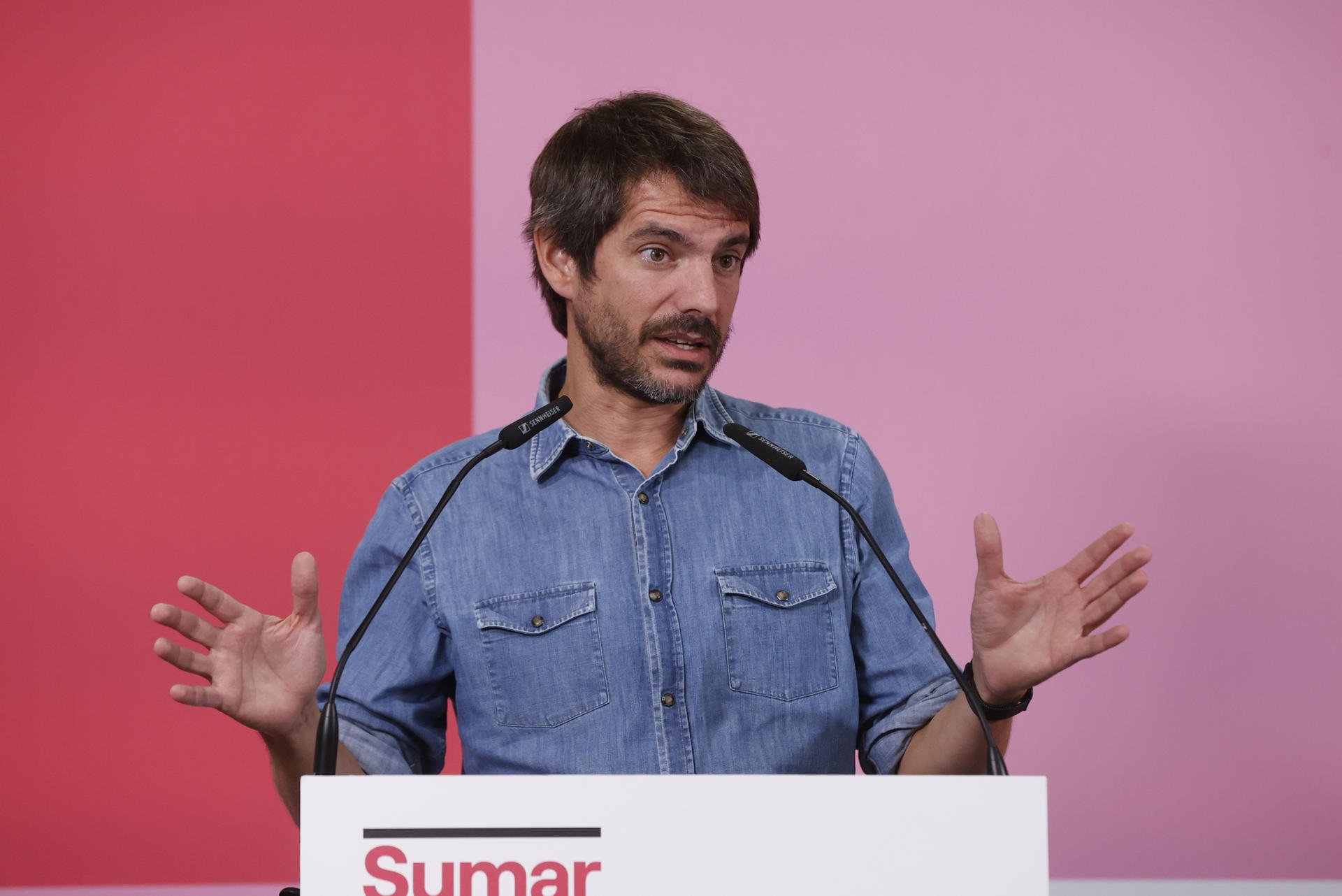 Sumar carga contra el independentismo por exigir un referéndum para investir a Sánchez: "No ayuda"