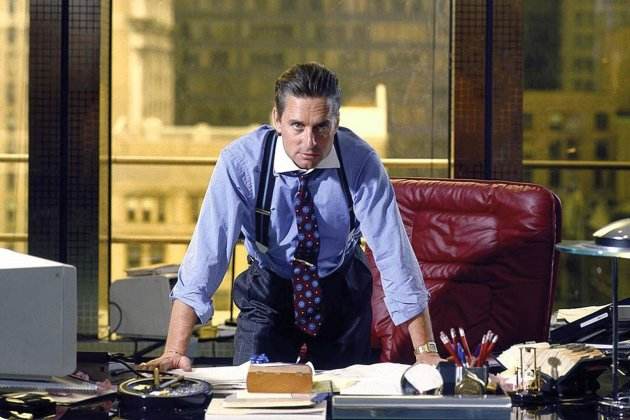 Michael Douglas en Wall Street