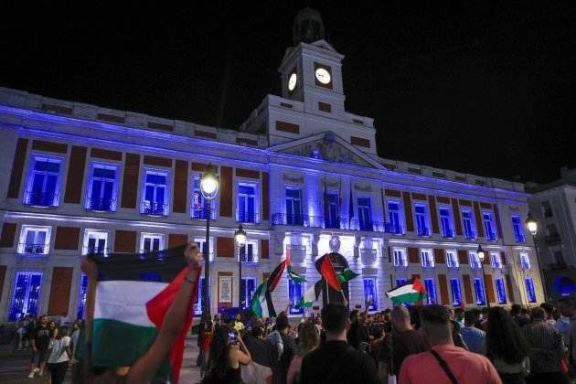 protesta madrid ayuntamiento israel bandera / Efe