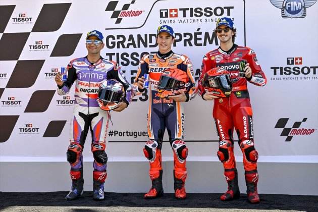 Jorge Martín Marc Márquez Pecco Bagnaia / Foto: Europa Press