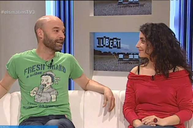 Gemma Brió y su poarella, el actor Norbert rodríguez, TV3