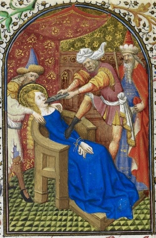 Escena de una extracción dentaria. Fuente Bibliothèque Nationale de France