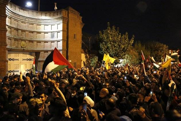 teheran palestina gaza protesta ambaixada frança efe