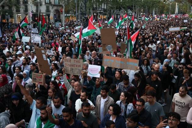 manifestació barcelona palestina / Foto: Miquel Muñoz