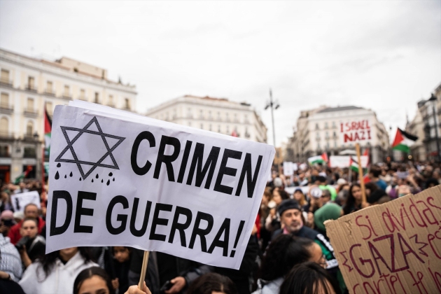 Manifestación en Madrid en apoyo|soporte al pueblo palestino / Foto: Europa Press