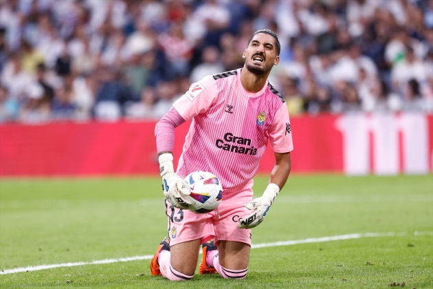 Alvaro Valles durante un partido con Las Palmas