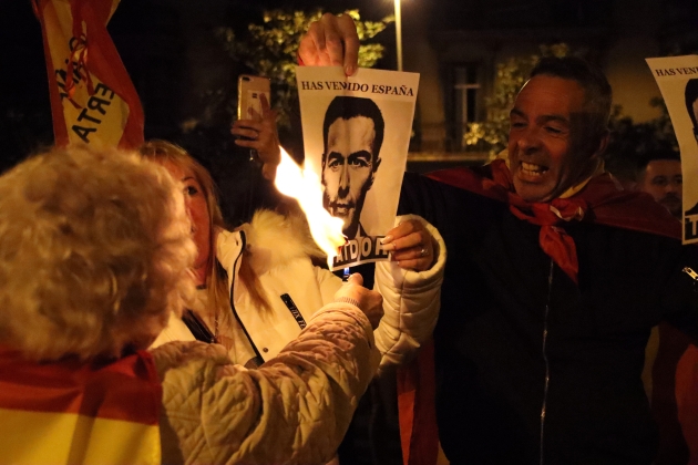 manifestación contra la amnistía en barcelona acn