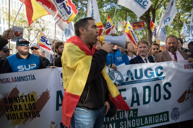 protesta sindicat policia espanyola ciutat justicia foto eva parey