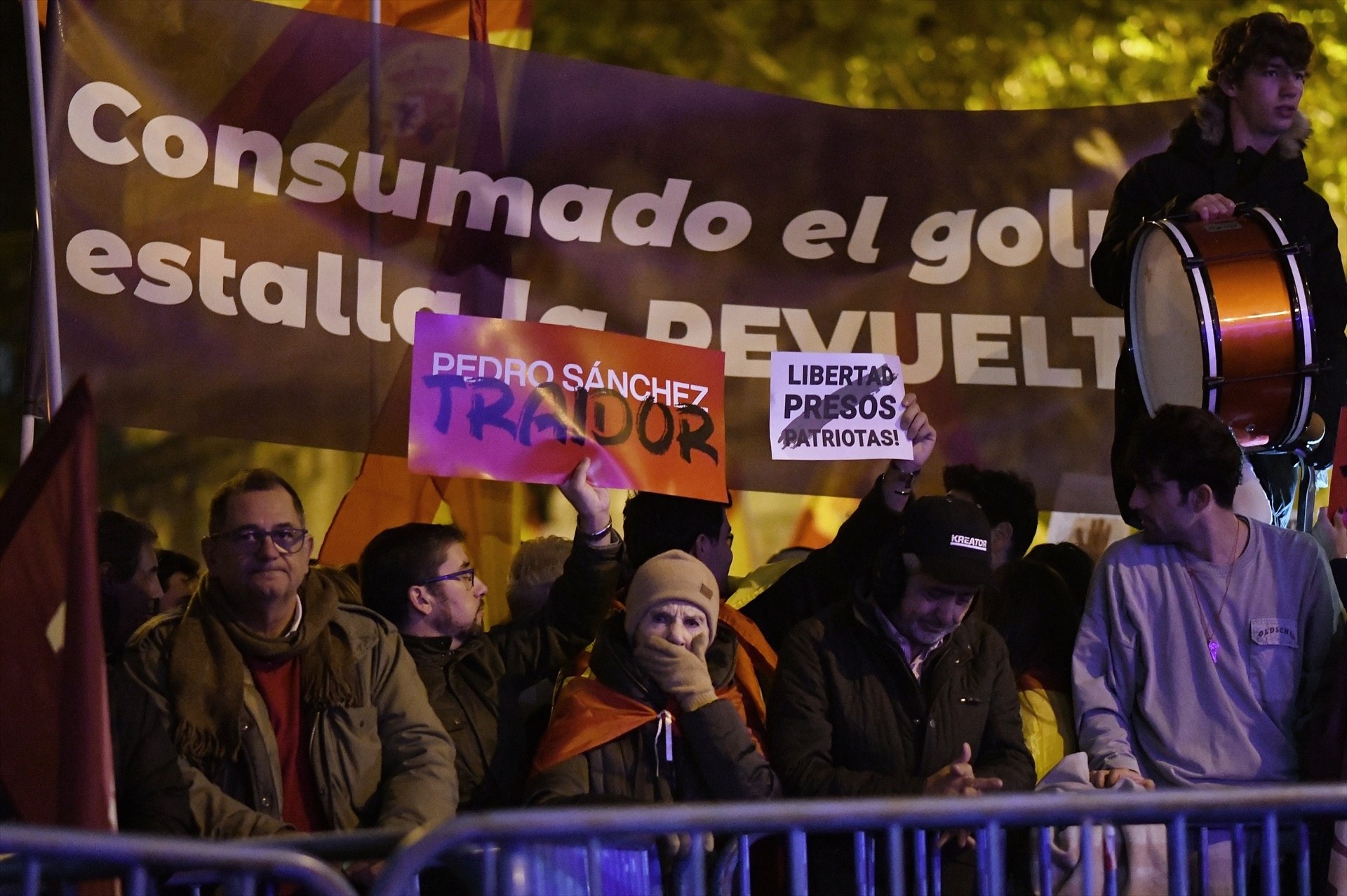 Nuevas agresiones a periodistas en la manifestación contra la amnistía en Madrid