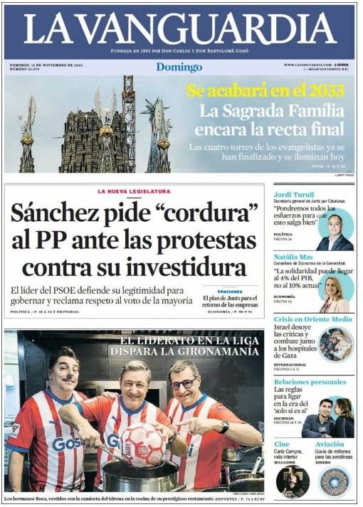 la vanguardia 12 novembre