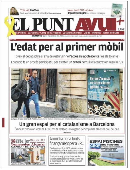 el punt avui 12 novembre