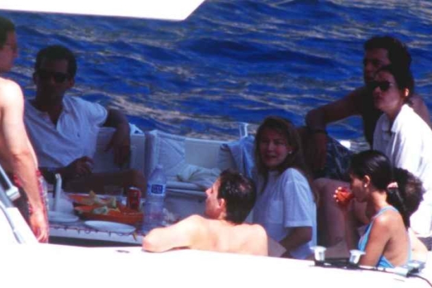 Inés Sastre en un barco con Felipe VI