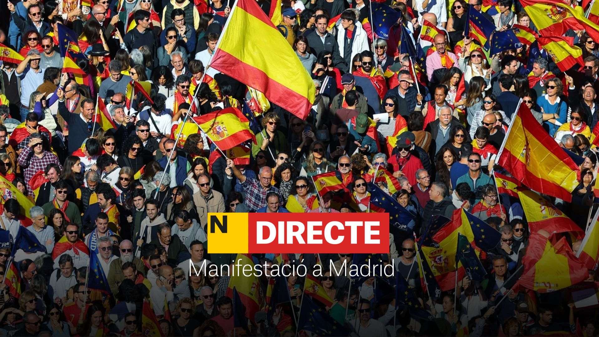 Manifestació a Madrid contra l'amnistia, avui, DIRECTE | Última hora i reaccions a la protesta a Cibeles