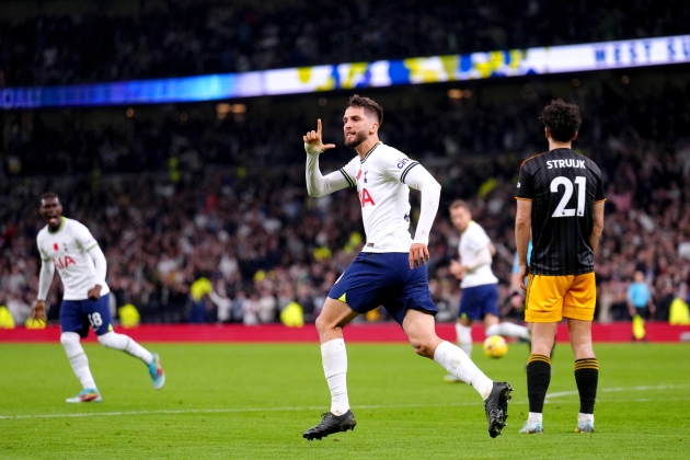 Rodrigo Bentancur celebrant un gol amb el Tottenham Hotspur / Foto: Europa Press