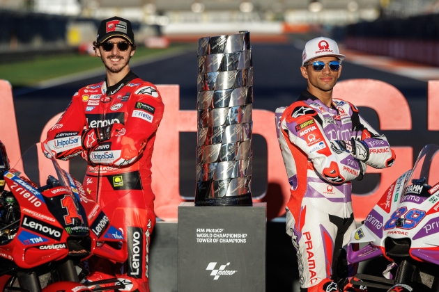 Pecco Bagnaia Jorge Martín copa campeón mundo MotoGP / Foto: EFE