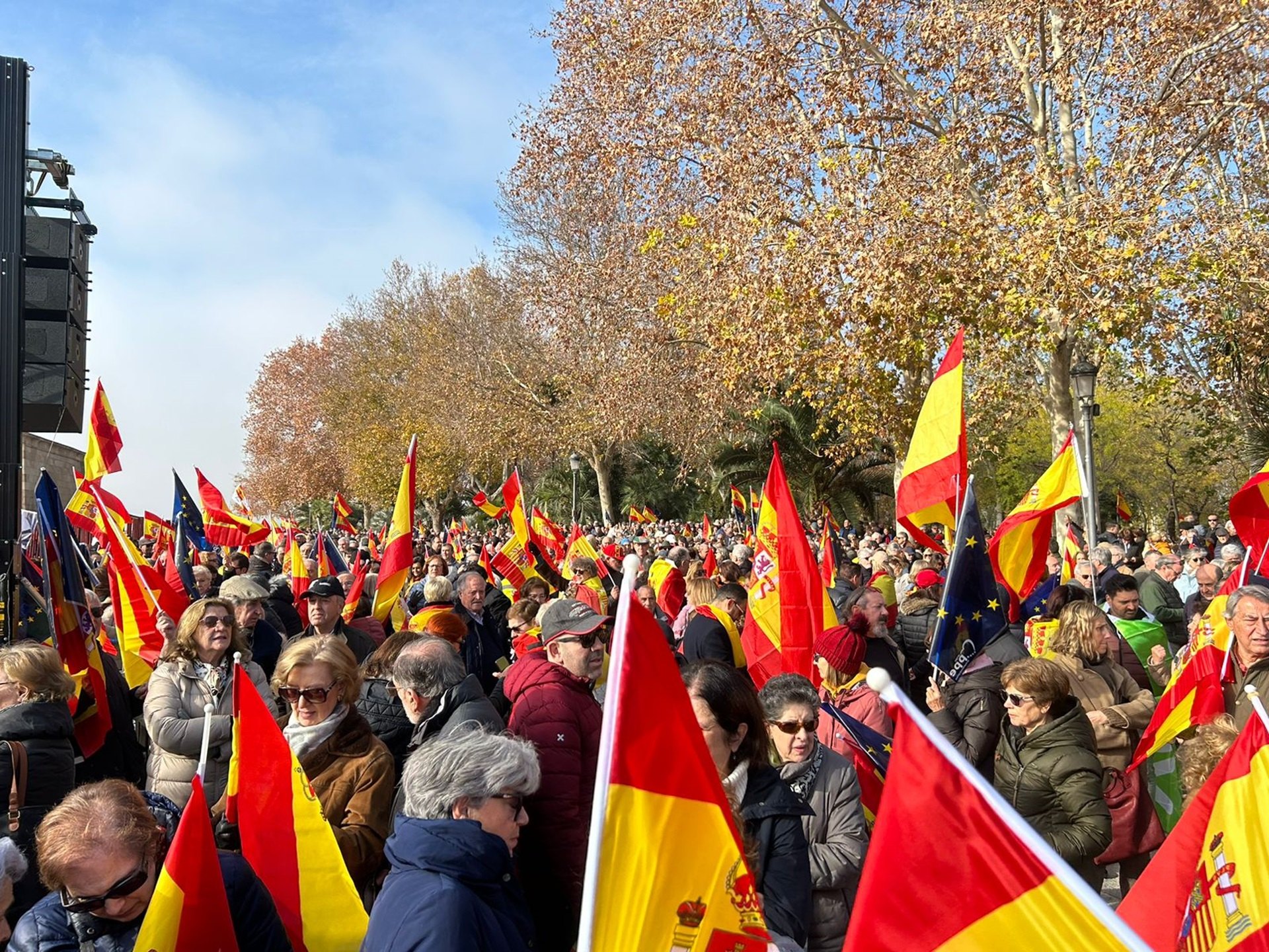 manifestació templo de debod madrid